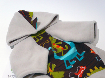 Eco-Pup dog clothing bamboo cotton rawr dino hoodie