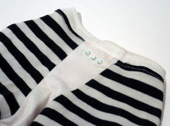 eco-pup dog clothing organic bamboo Swarovski skull print fig shirt